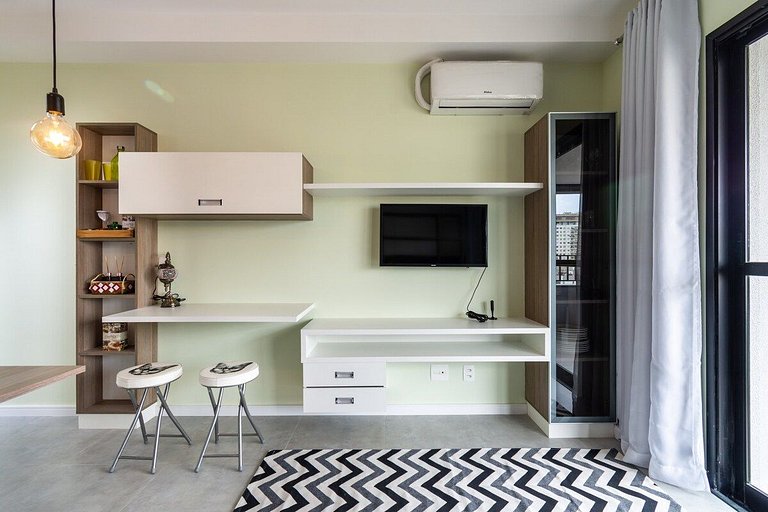 BA3 Studio Lindo Andar Alto Com Vaga Bela Vista