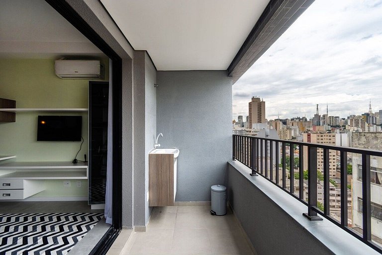 BA3 Studio Lindo Andar Alto Com Vaga Bela Vista