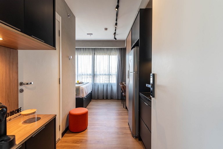 BA25 Studio Chic Industrial | Metrô Vila Mariana