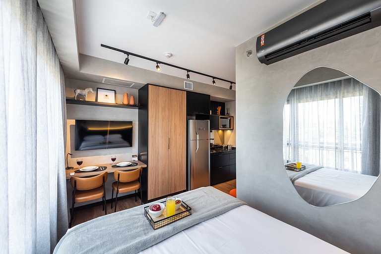 BA25 Studio Chic Industrial | Metrô Vila Mariana