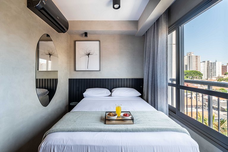 BA25 Studio Chic Industrial | Metrô Vila Mariana