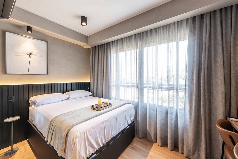 BA25 Studio Chic Industrial | Metrô Vila Mariana