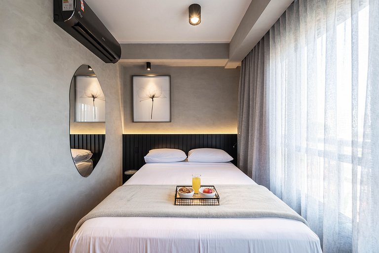 BA25 Studio Chic Industrial | Metrô Vila Mariana