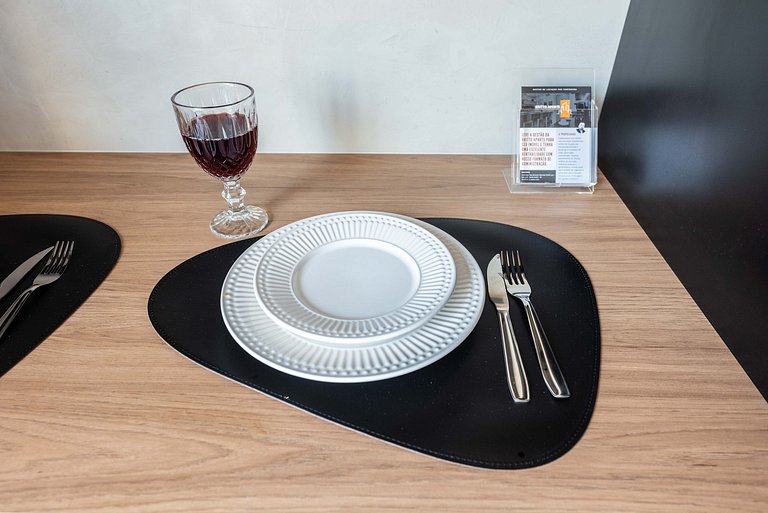 BA25 Studio Chic Industrial | Metrô Vila Mariana