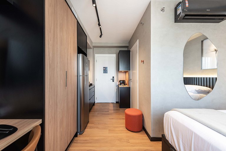 BA25 Studio Chic Industrial | Metrô Vila Mariana