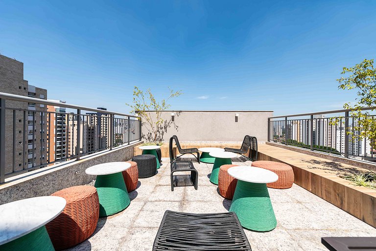 BA25 Studio Chic Industrial | Metrô Vila Mariana