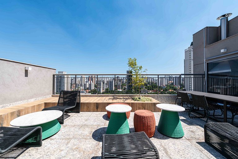 BA25 Studio Chic Industrial | Metrô Vila Mariana