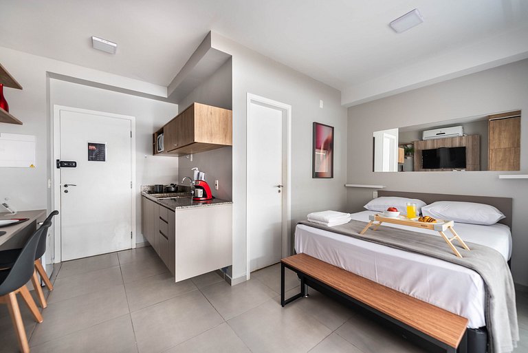 BA59 Studio Aconchegante Com Garagem | Bela Vista
