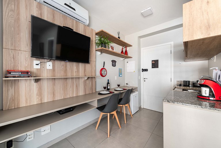 BA59 Studio Aconchegante Com Garagem | Bela Vista