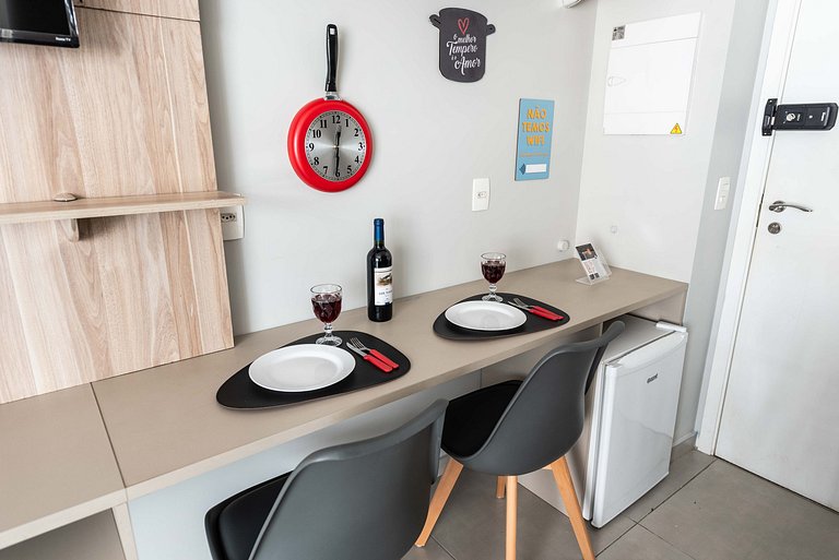 BA59 Studio Aconchegante Com Garagem | Bela Vista