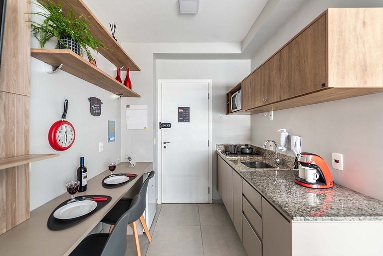 BA59 Studio Aconchegante Com Garagem | Bela Vista