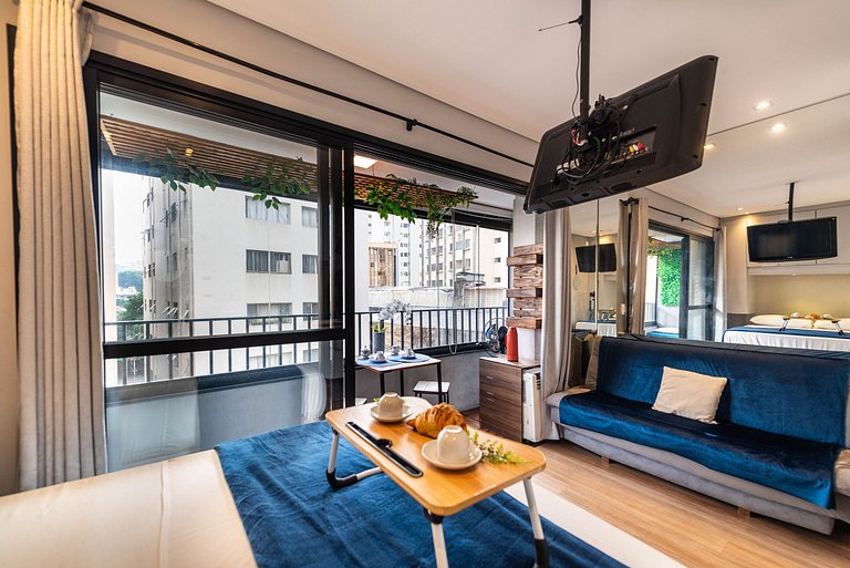 BA78 Studio Moderno Bela Vista Com Vaga