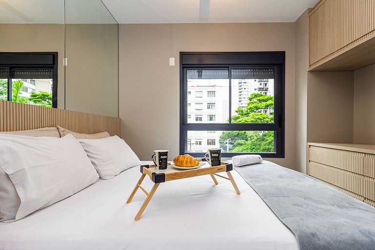 BA92 Apartamento Walk| Metrô Moema | 3km Congonhas