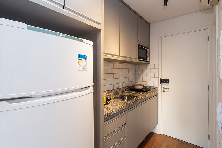BA102 Studio Bela Vista Com Piscina e Academia