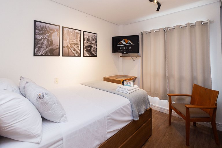 BA102 Studio Bela Vista Com Piscina e Academia