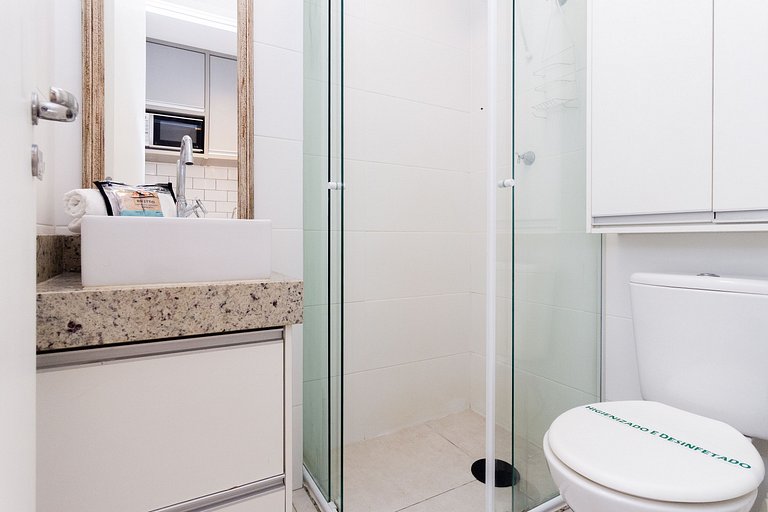 BA102 Studio Bela Vista Com Piscina e Academia