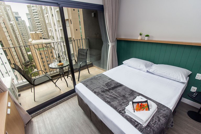 BA99 Charming Studio High Floor Moema | Congonhas