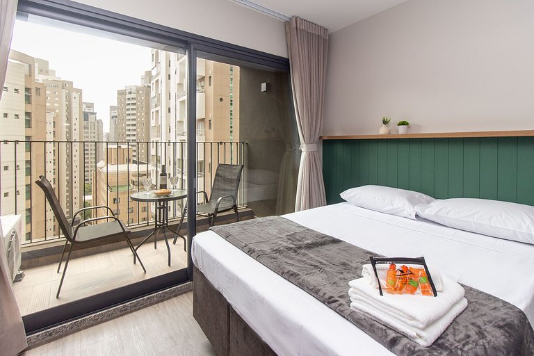 BA99 Charming Studio High Floor Moema | Congonhas