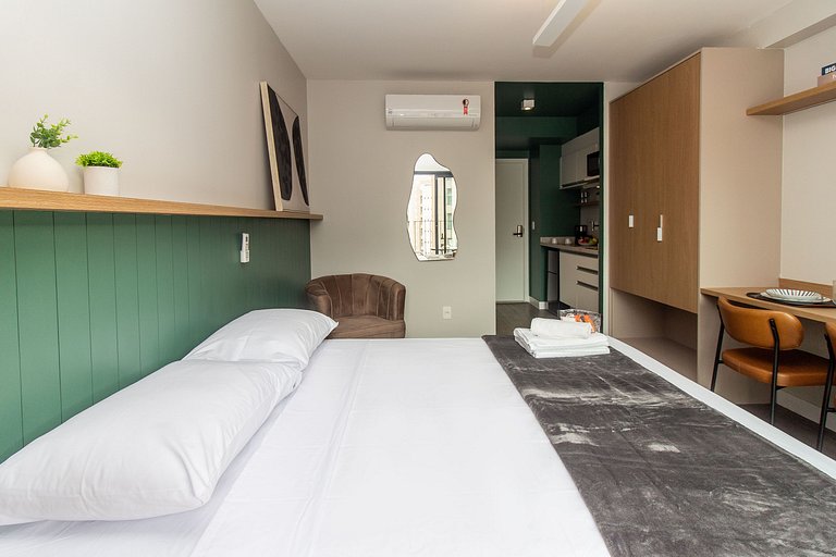 BA99 Charming Studio High Floor Moema | Congonhas