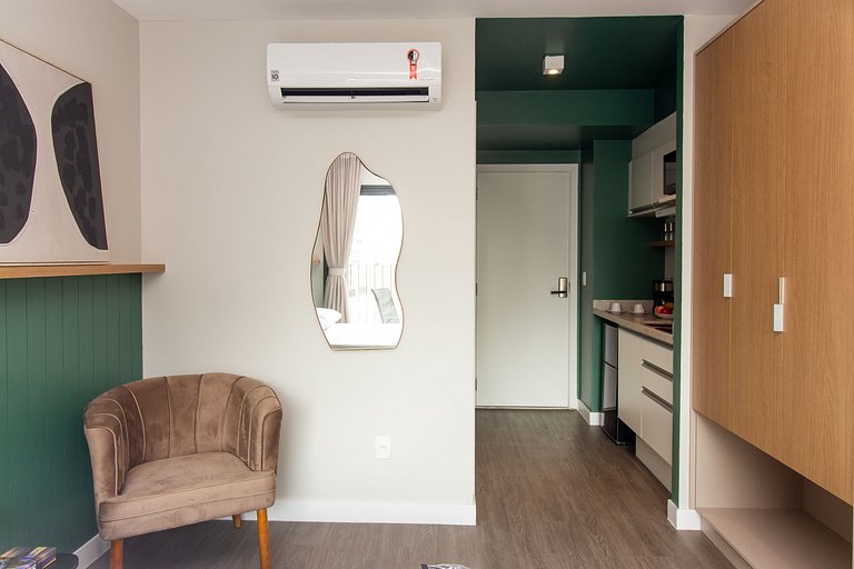 BA99 Studio Charmoso Andar Alto Moema | Congonhas