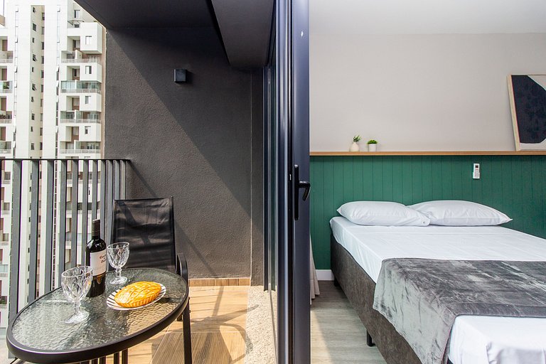 BA99 Charming Studio High Floor Moema | Congonhas