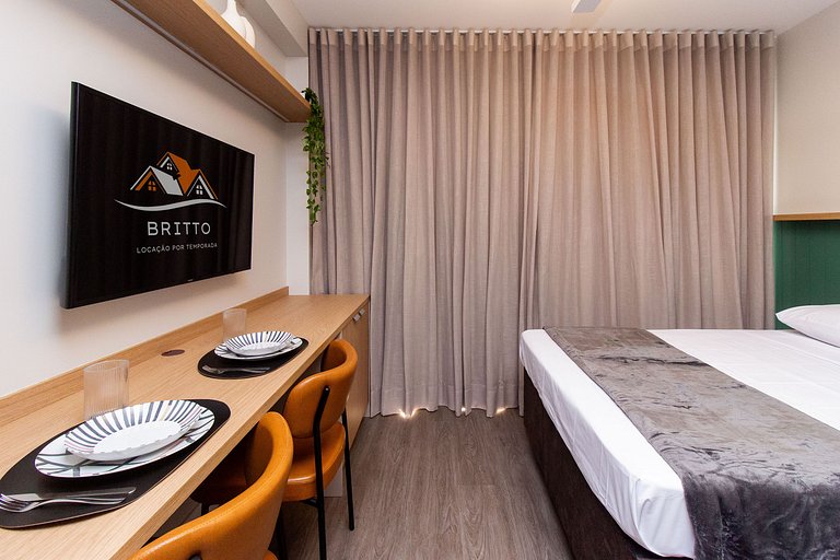 BA99 Charming Studio High Floor Moema | Congonhas