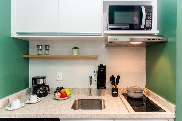 BA99 Studio Charmoso Andar Alto Moema | Congonhas