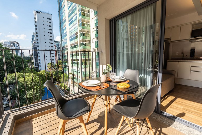 BA85 Apartamento Walk| Metrô Moema | 3km Congonhas