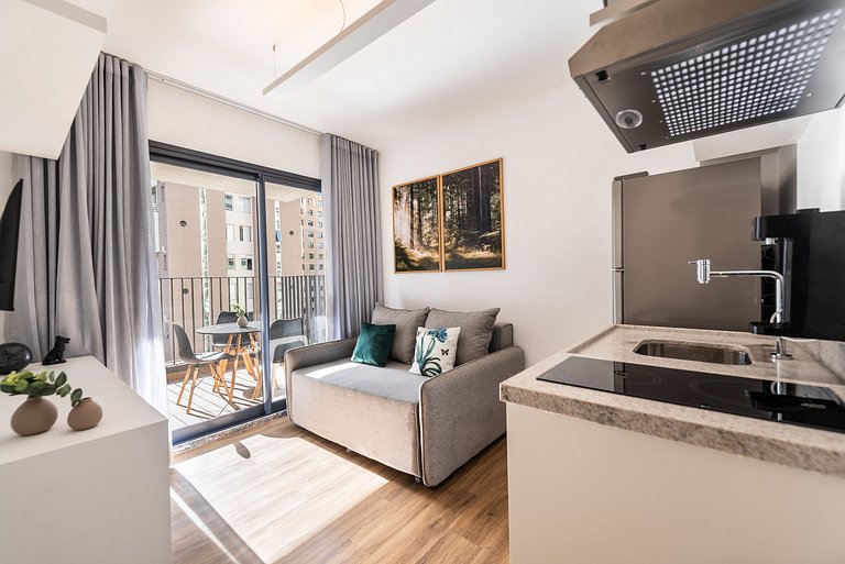 BA85 Apartamento Walk| Metrô Moema | 3km Congonhas