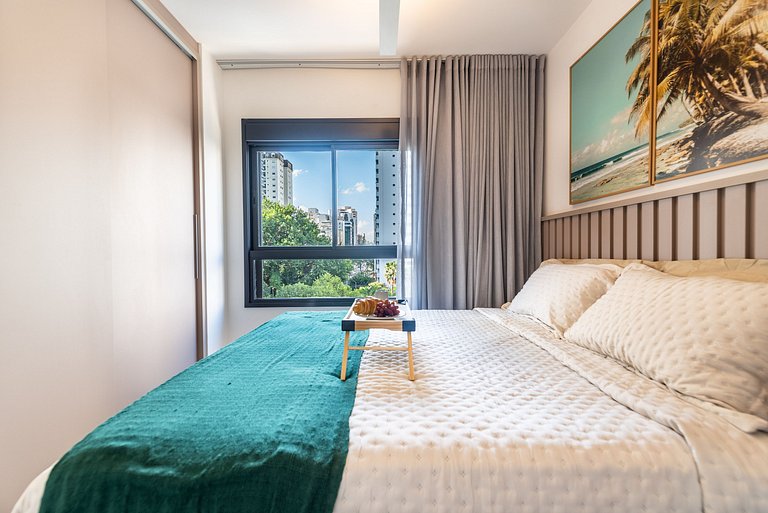 BA85 Apartamento Walk| Metrô Moema | 3km Congonhas