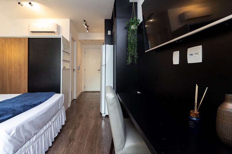BA104 Charming Studio High Floor Moema | Congonhas