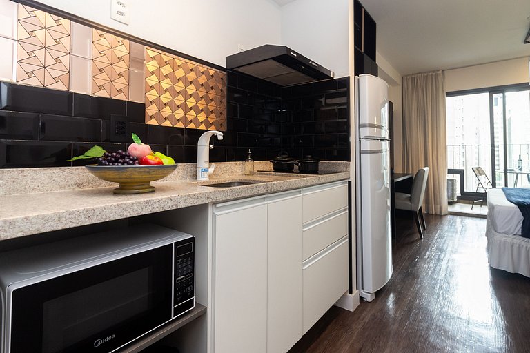 BA104 Studio Charmoso Andar Alto Moema | Congonhas