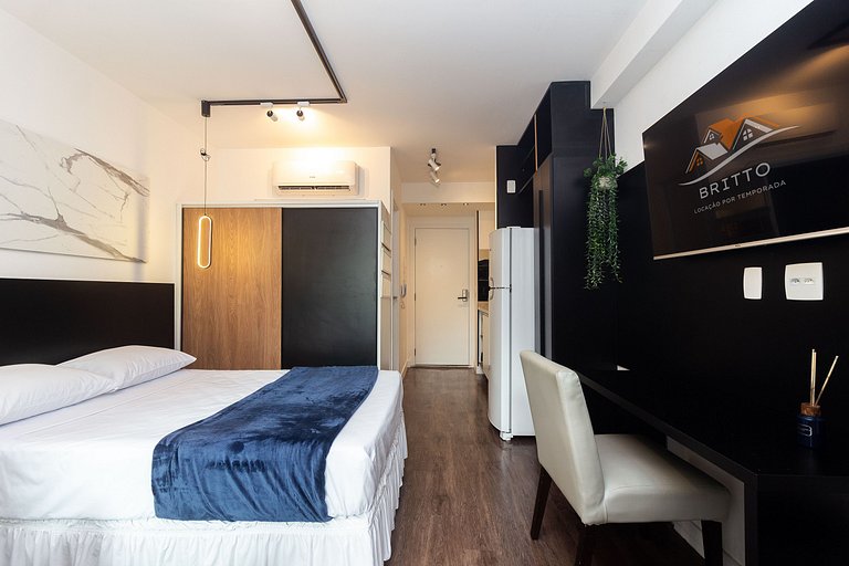 BA104 Charming Studio High Floor Moema | Congonhas