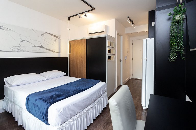 BA104 Charming Studio High Floor Moema | Congonhas