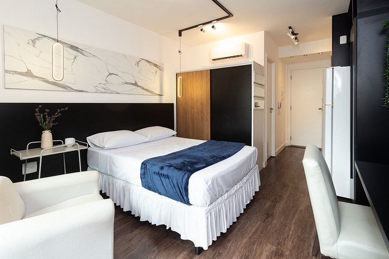 BA104 Charming Studio High Floor Moema | Congonhas