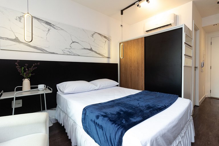 BA104 Charming Studio High Floor Moema | Congonhas