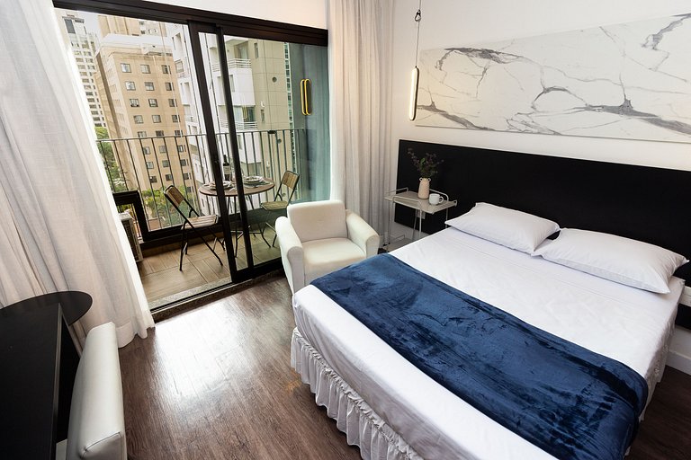 BA104 Charming Studio High Floor Moema | Congonhas