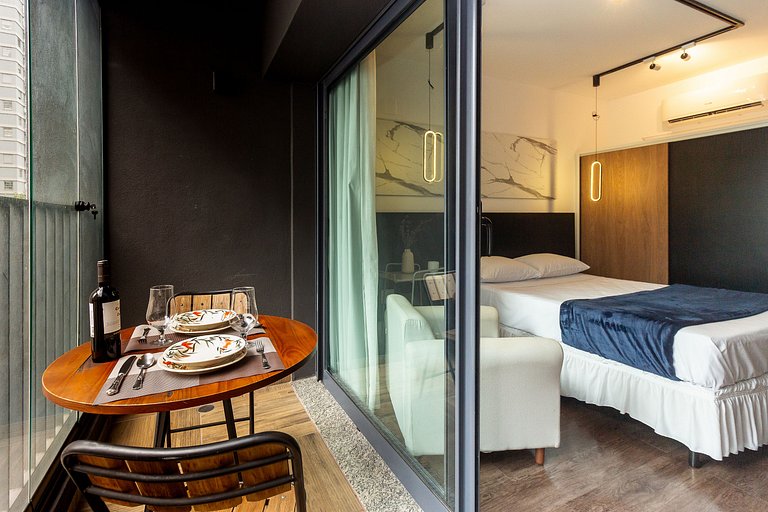 BA104 Charming Studio High Floor Moema | Congonhas